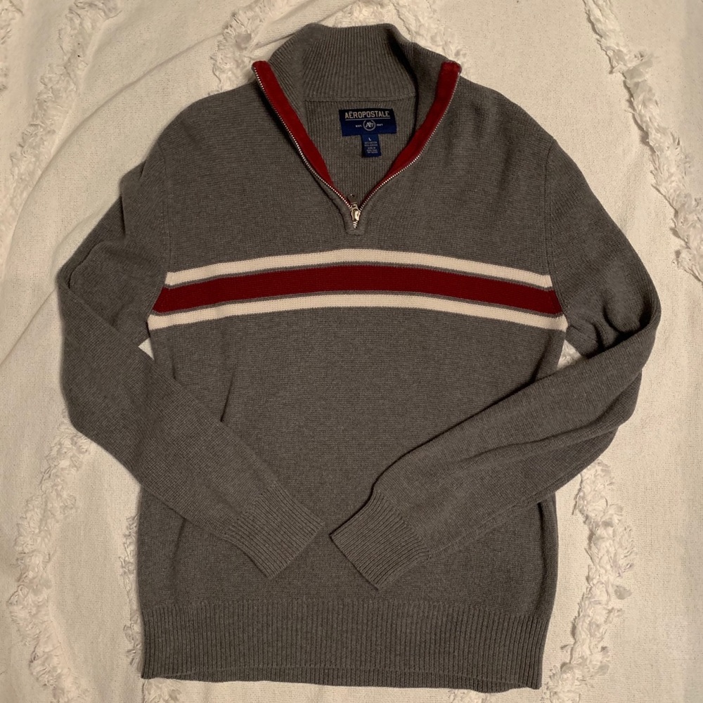 Aeropostale 3/4 zip sweater